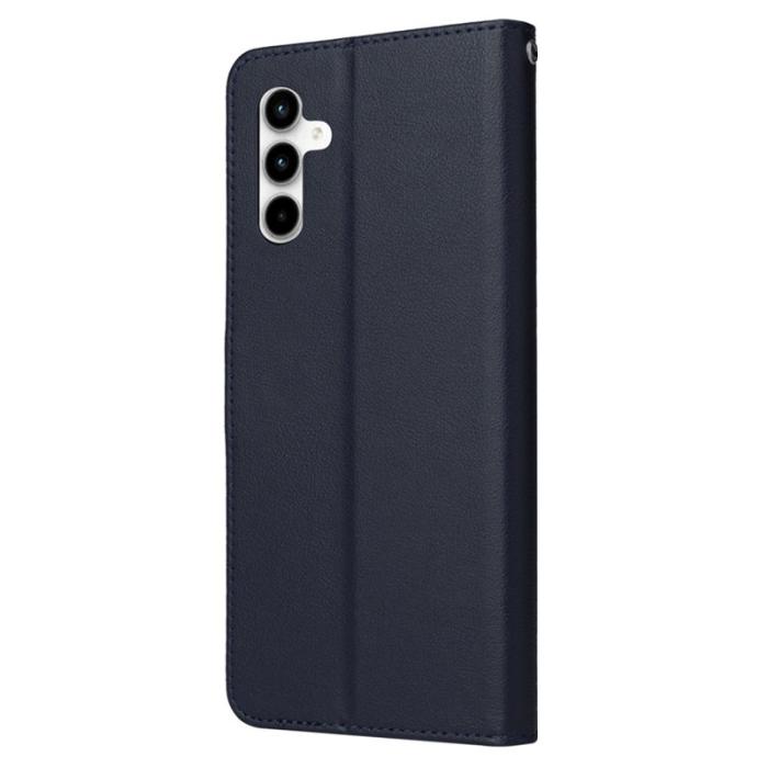 OEM - Samsung Galaxy A35 5G Fodral Anti-Scratch Konstläder Flip - Blå