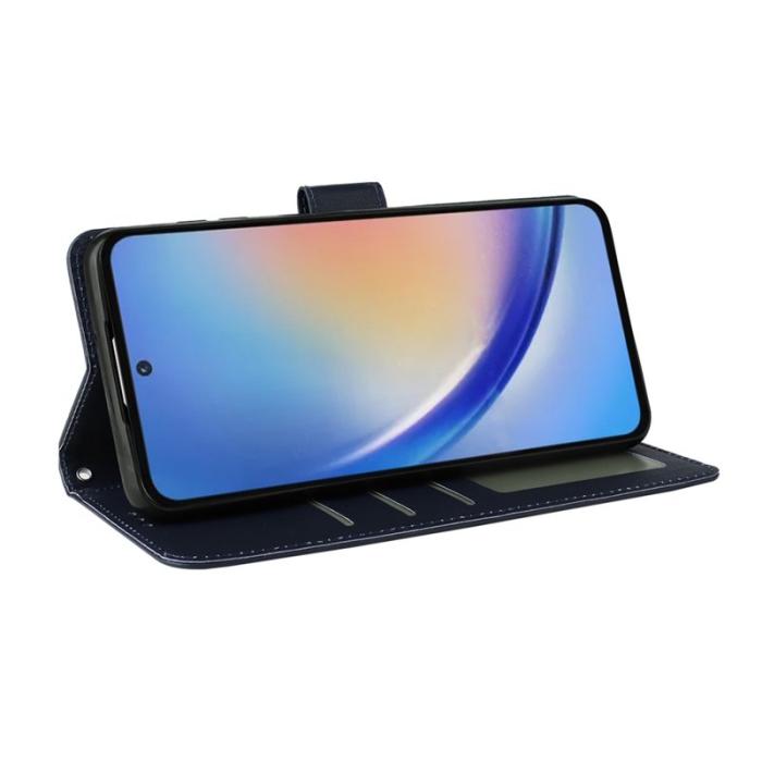 OEM - Samsung Galaxy A35 5G Fodral Anti-Scratch Konstläder Flip - Svart