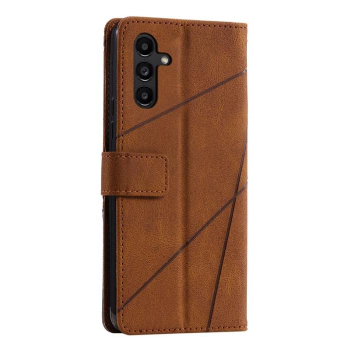 OEM - Samsung Galaxy A35 5G Fodral Anti-Scratch PU Läder - Brun