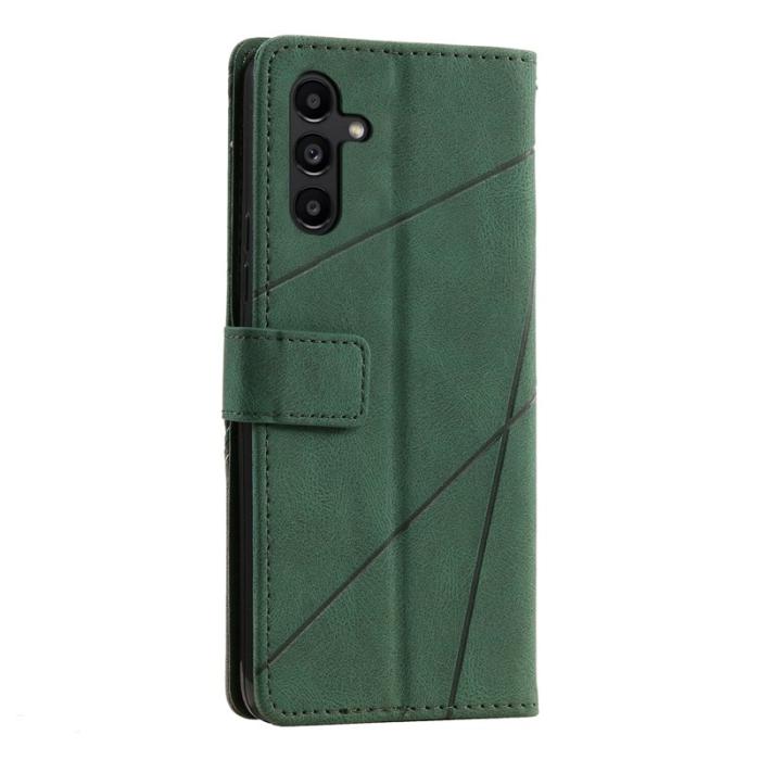 OEM - Samsung Galaxy A35 5G Fodral Anti-Scratch PU Läder - Grön