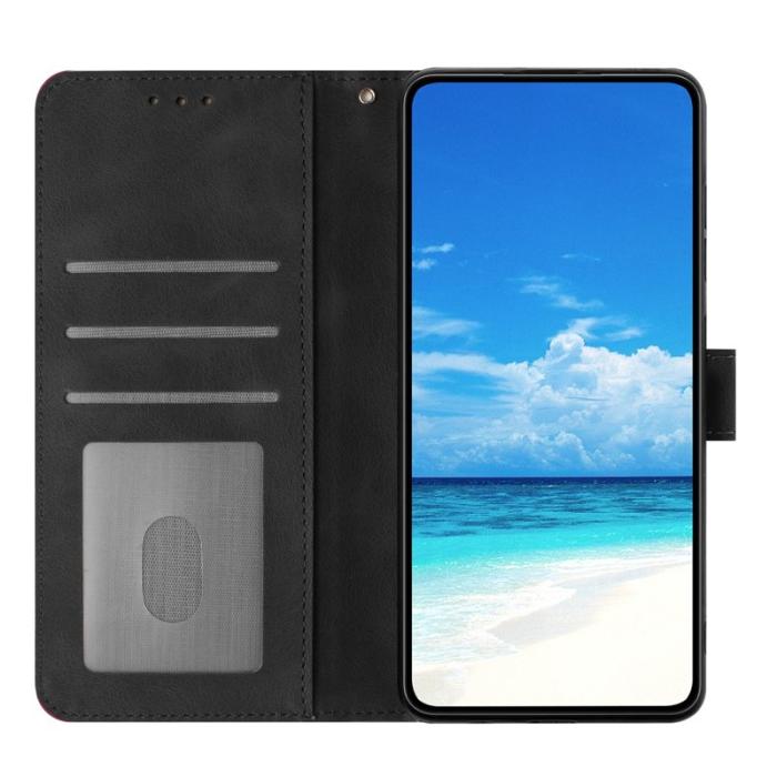 OEM - Samsung Galaxy A35 5G Fodral Imiterat Läder Flip Ställ - Svart