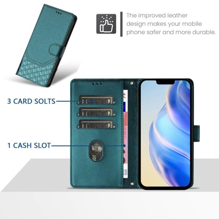 OEM - Samsung Galaxy A35 5G Fodral Impränerad Honungskaka RFID Skydd - Grön