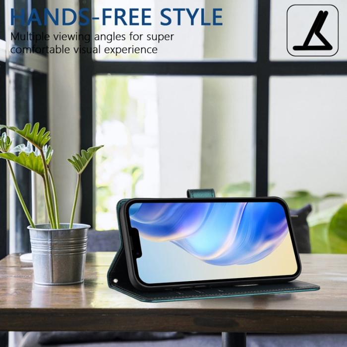 OEM - Samsung Galaxy A35 5G Fodral Impränerad Honungskaka RFID Skydd - Grön