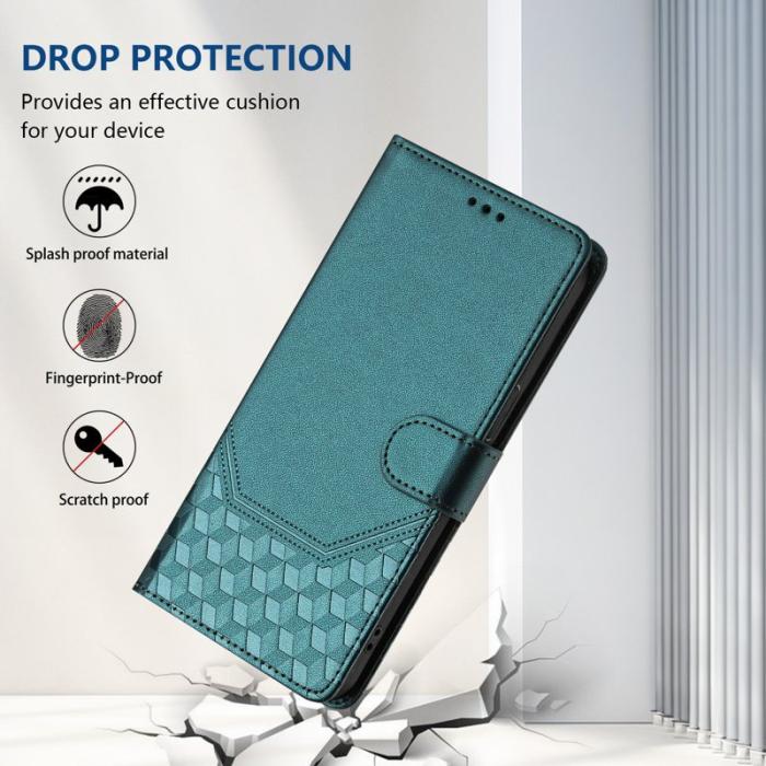 OEM - Samsung Galaxy A35 5G Fodral Impränerad Honungskaka RFID Skydd - Grön