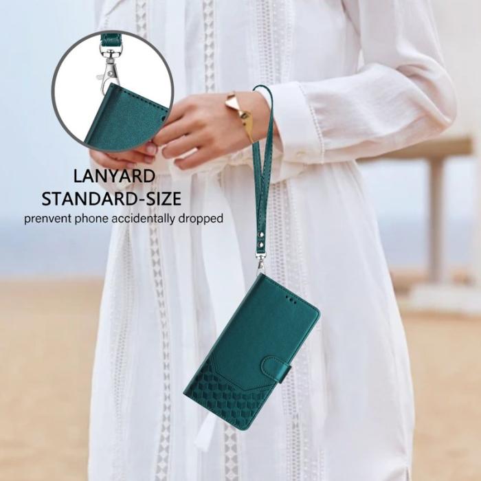 OEM - Samsung Galaxy A35 5G Fodral Impränerad Honungskaka RFID Skydd - Grön