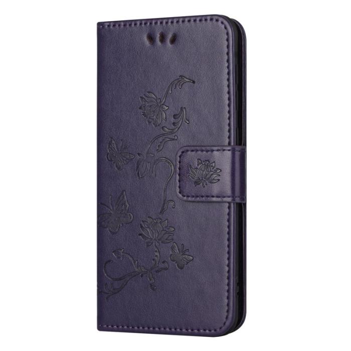 OEM - Samsung Galaxy A35 5G Fodral Impränerat Konstläder Ställ - Mörklila