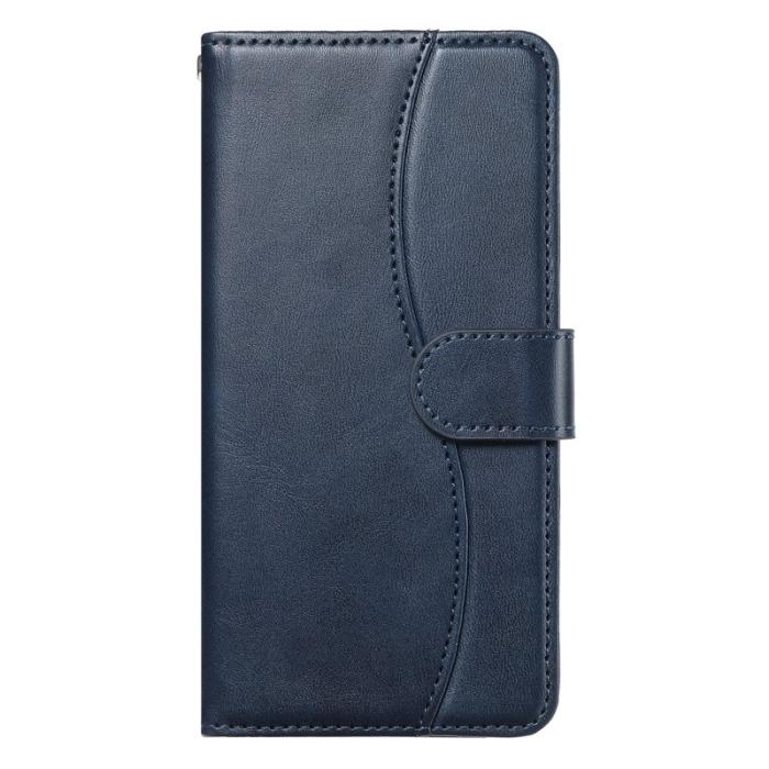 OEM - Samsung Galaxy A35 5G Fodral Konstläder S-formad - Mörkblå