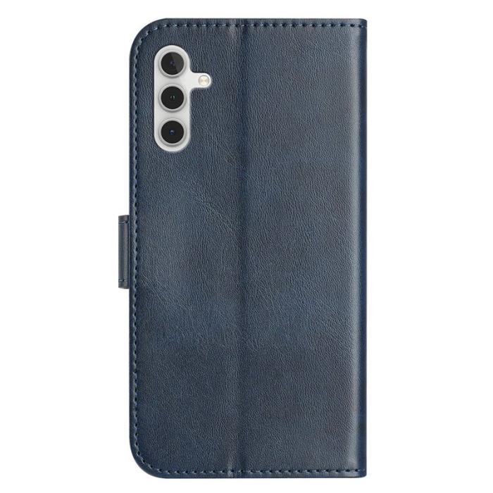 OEM - Samsung Galaxy A35 5G Fodral Konstläder S-formad - Mörkblå