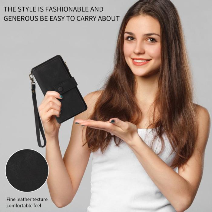 OEM - Samsung Galaxy A35 5G Fodral Läder 15 Kortplatser - Svart