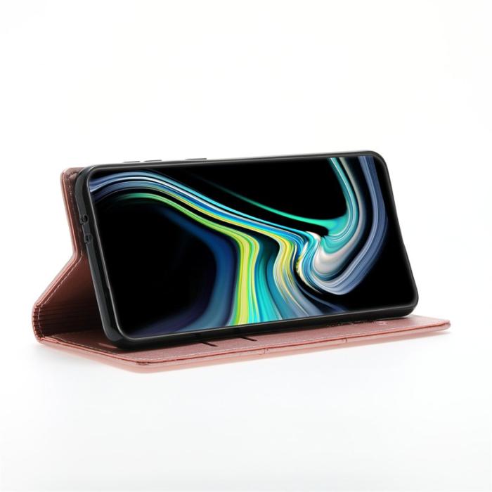 OEM - Samsung Galaxy A35 5G Fodral Magnetisk Auto Stängning PU Läder - Roséguld