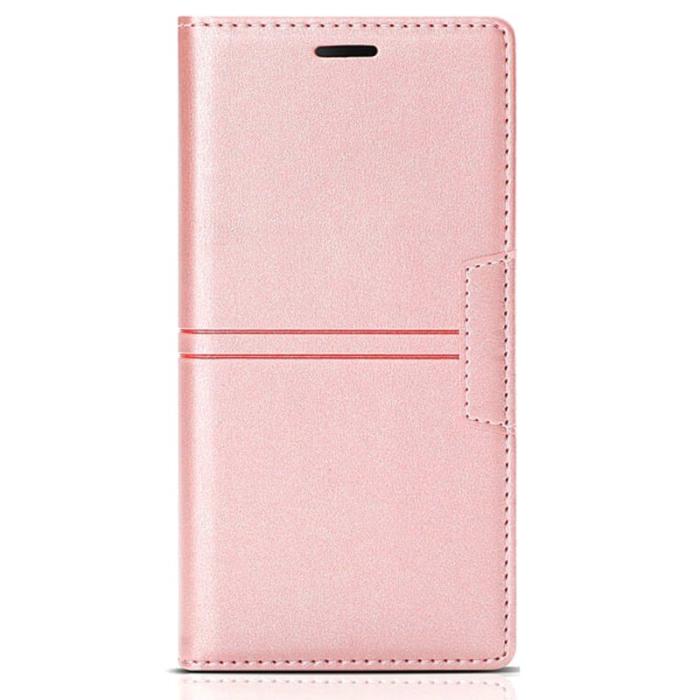 OEM - Samsung Galaxy A35 5G Fodral Magnetisk Auto Stängning PU Läder - Roséguld