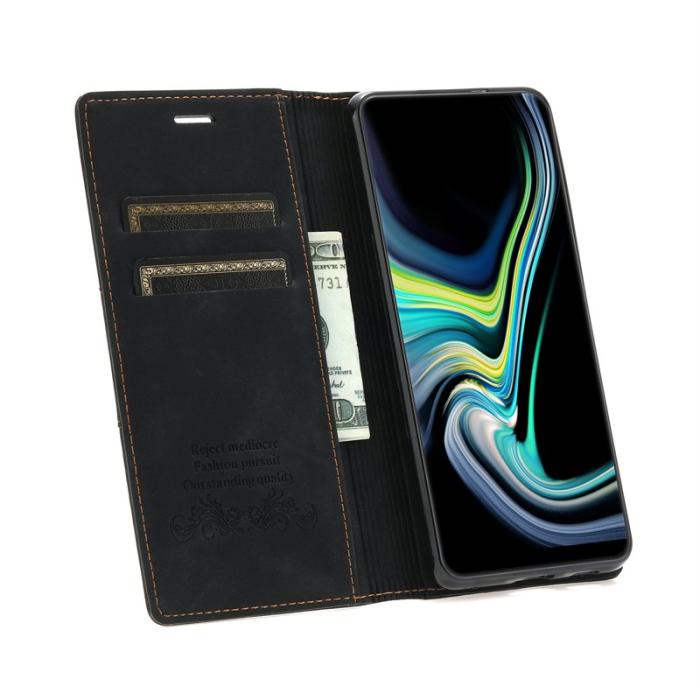 OEM - Samsung Galaxy A35 5G Fodral Magnetisk Auto Stängning PU Läder - Svart
