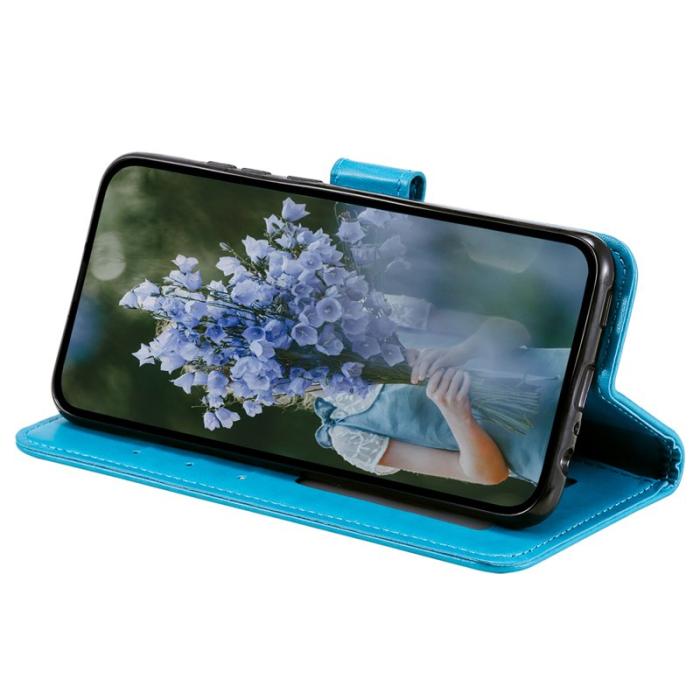 OEM - Samsung Galaxy A35 5G Fodral Mandala Mönster Konstläder - Blå