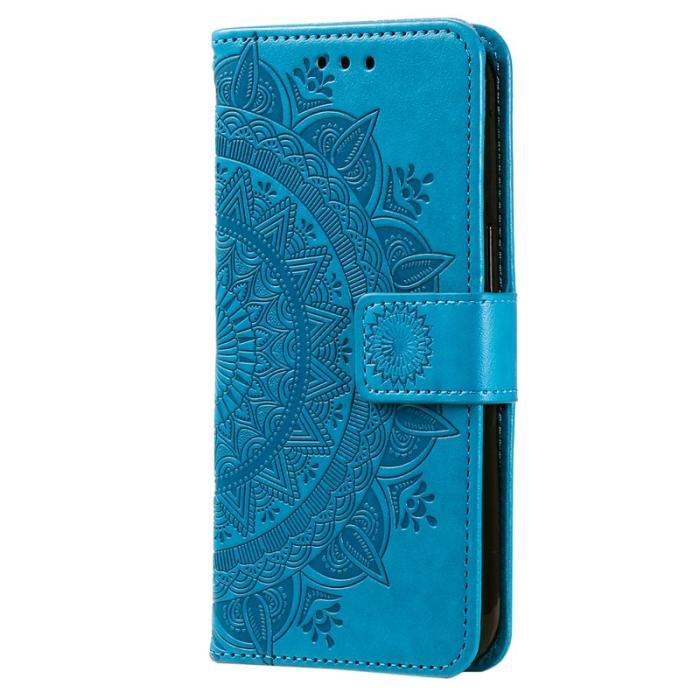 OEM - Samsung Galaxy A35 5G Fodral Mandala Mönster Konstläder - Blå