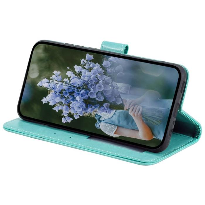 OEM - Samsung Galaxy A35 5G Fodral Mandala Mönster PU Läder - Grön