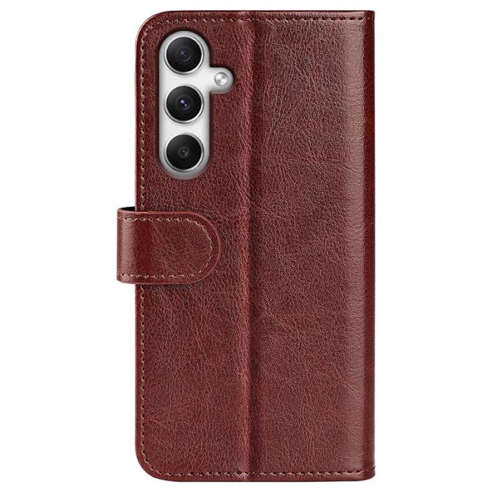 OEM - Samsung Galaxy A35 5G Fodral PU Läder Crazy Horse Textur - Brun