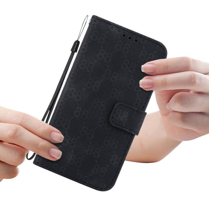 OEM - Samsung Galaxy A35 5G Fodral PU Läder Dubbel 8-Form - Svart