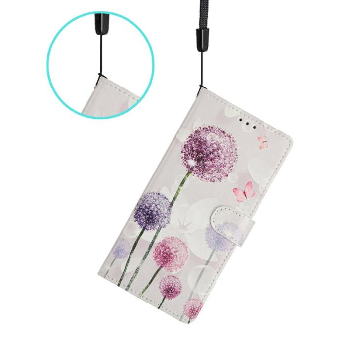 OEM - Samsung Galaxy A35 5G Fodral PU Läder Flip Cover - Dandelion