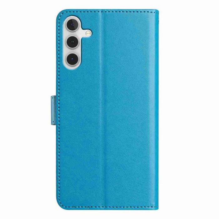 OEM - Samsung Galaxy A35 5G Fodral PU Läder Folio Flip - Ljusblå