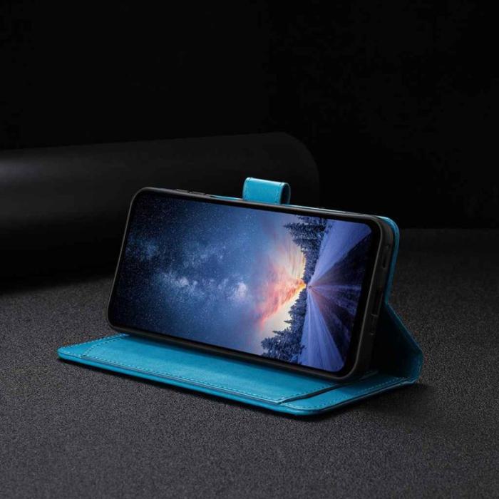 OEM - Samsung Galaxy A35 5G Fodral PU Läder Folio Flip - Ljusblå