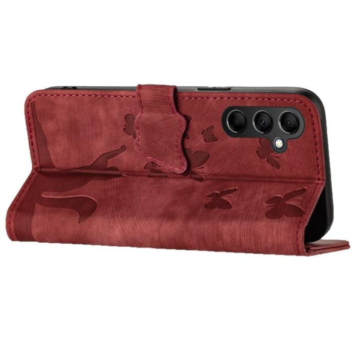 OEM - Samsung Galaxy A35 5G Fodral PU Läder - Röd