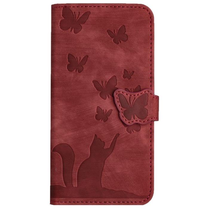 OEM - Samsung Galaxy A35 5G Fodral PU Läder - Röd