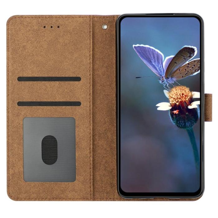 OEM - Samsung Galaxy A35 5G Fodral PU Läder Ställ Butterfly - Lila