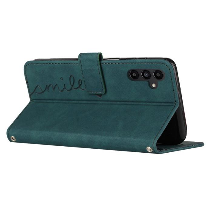 OEM - Samsung Galaxy A35 5G Fodral PU Läder + TPU Magnetiskt - Grön