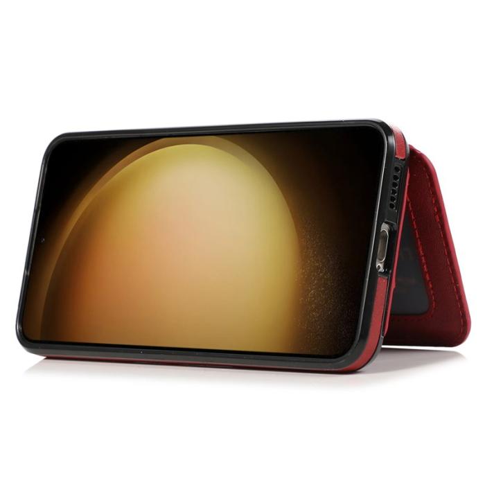 OEM - Samsung Galaxy A35 5G Fodral PU Läder + TPU - Röd