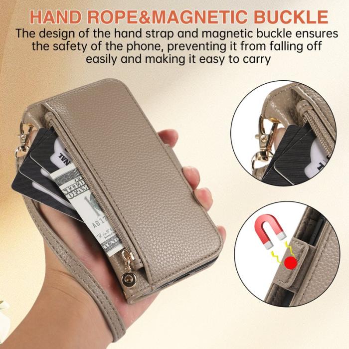 OEM - Samsung Galaxy A35 5G Fodral Stöttålig TPU+PU Läder Flip - Khaki