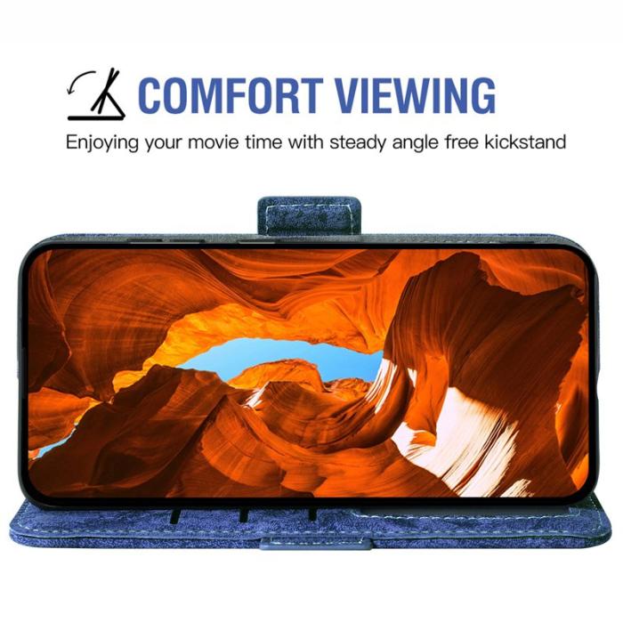 OEM - Samsung Galaxy A35 5G Fodral Vattentålig Konstläder - Blå