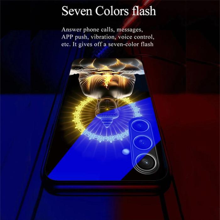OEM - Samsung Galaxy A35 5G Skal Call Flash TPU Mönstertryck - Buddha's Light Shines