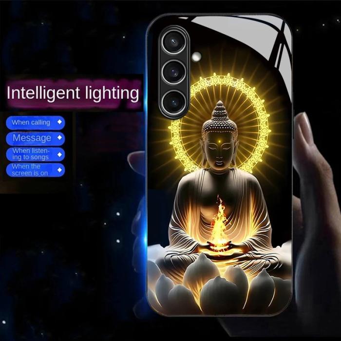 OEM - Samsung Galaxy A35 5G Skal Call Flash TPU Mönstertryck - Buddha's Light Shines
