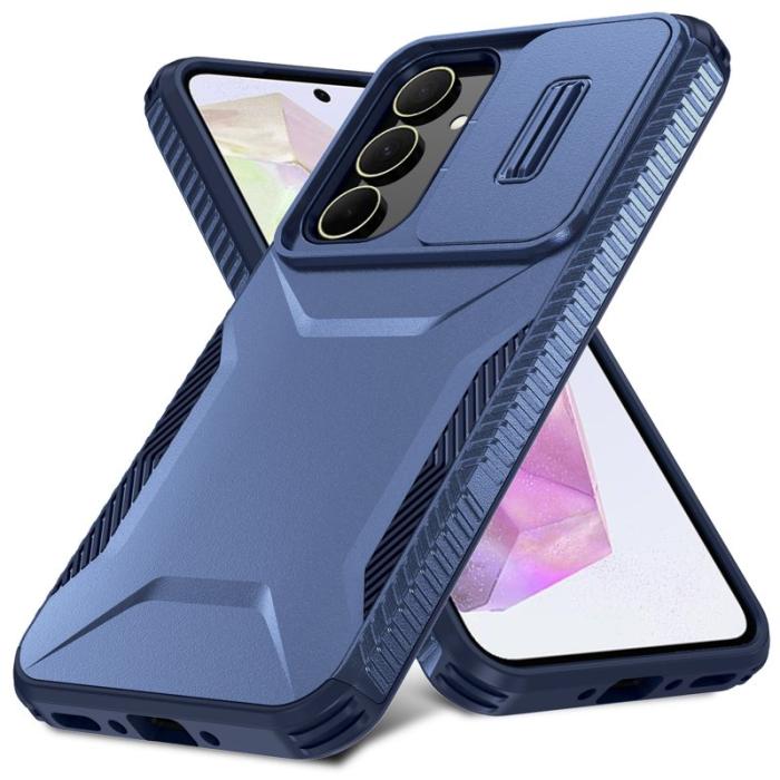 OEM - Samsung Galaxy A35 5G Skal Drop Skydd TPU+PC - Blå