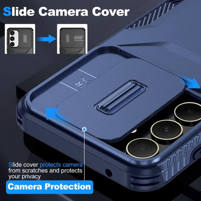 OEM - Samsung Galaxy A35 5G Skal Drop Skydd TPU+PC - Blå