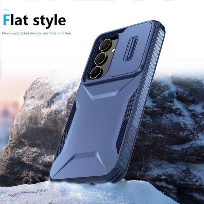 OEM - Samsung Galaxy A35 5G Skal Drop Skydd TPU+PC - Blå