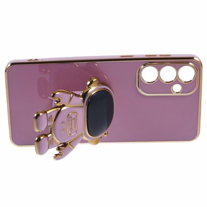 OEM - Samsung Galaxy A35 5G Skal Electropläterad Mjuk TPU - Lila