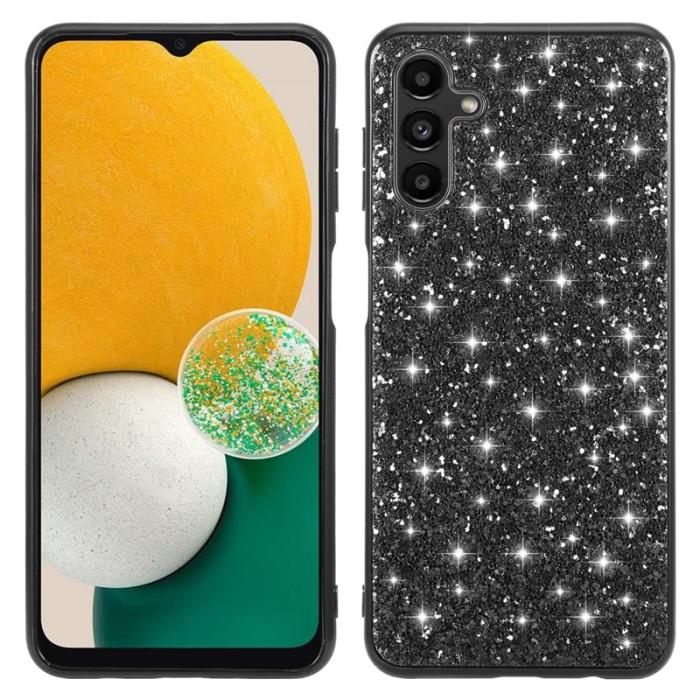 OEM - Samsung Galaxy A35 5G Skal Elektroplätering TPU Glittrande - Svart