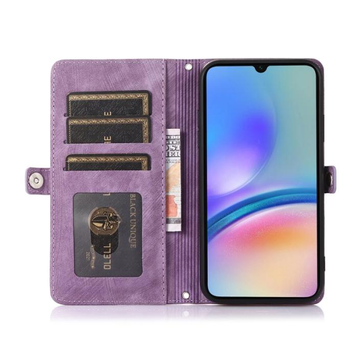 OEM - Samsung Galaxy A35 5G Skal Fodral PU Läder - Lila