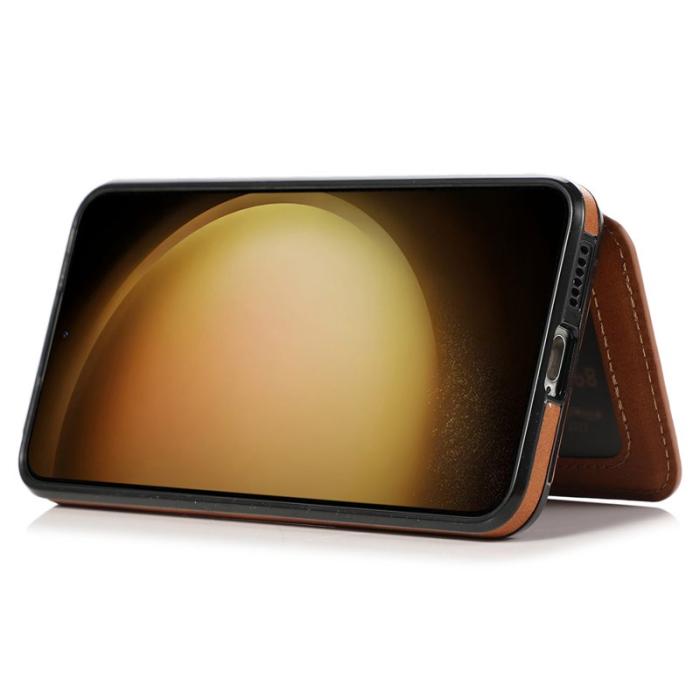 OEM - Samsung Galaxy A35 5G Skal Fodral PU Läder + TPU - Brun