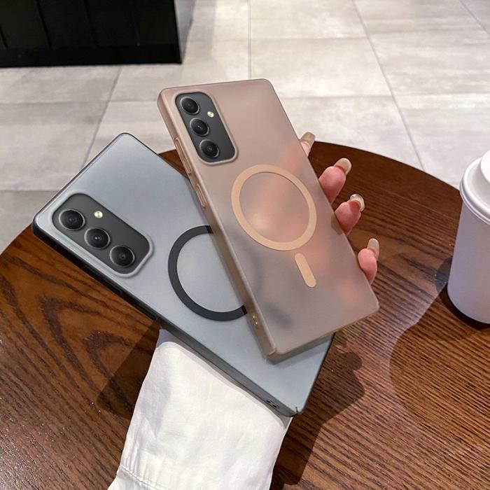 OEM - Samsung Galaxy A35 5G Skal Frostad PC - Transparent Svart