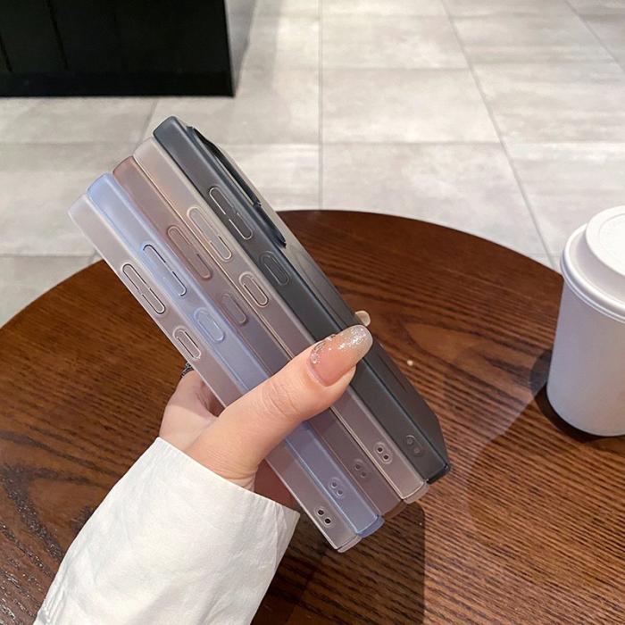 OEM - Samsung Galaxy A35 5G Skal Frostad PC - Transparent Svart