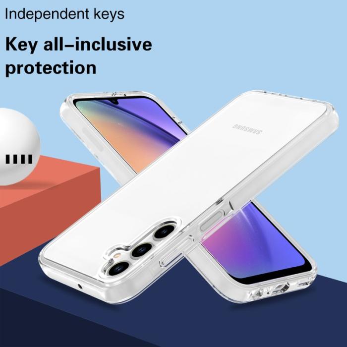 OEM - Samsung Galaxy A35 5G Skal Hård PC + Mjuk TPU Anti-Scratch - Transparent