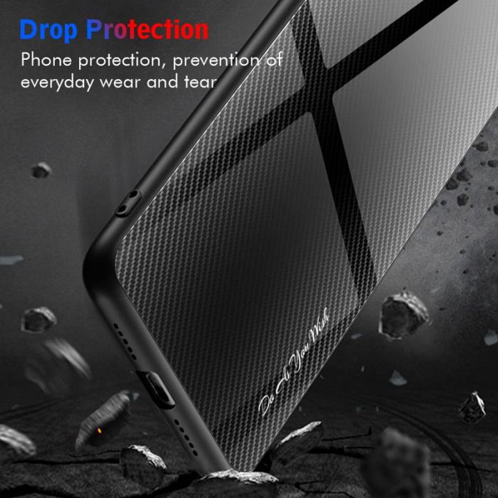 OEM - Samsung Galaxy A35 5G Skal Härdat Glas Anti-Scratch - Mörkblå