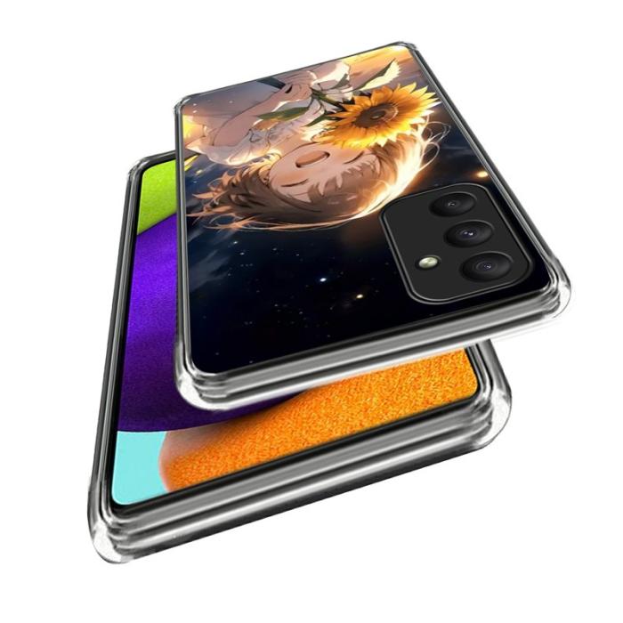 OEM - Samsung Galaxy A35 5G Skal IMD Mönster Tryckt Stöttålig TPU - Solrosflicka