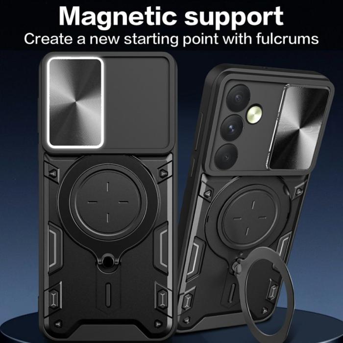 OEM - Samsung Galaxy A35 5G Skal Kickstand Armor TPU+PC Skydd - Lila