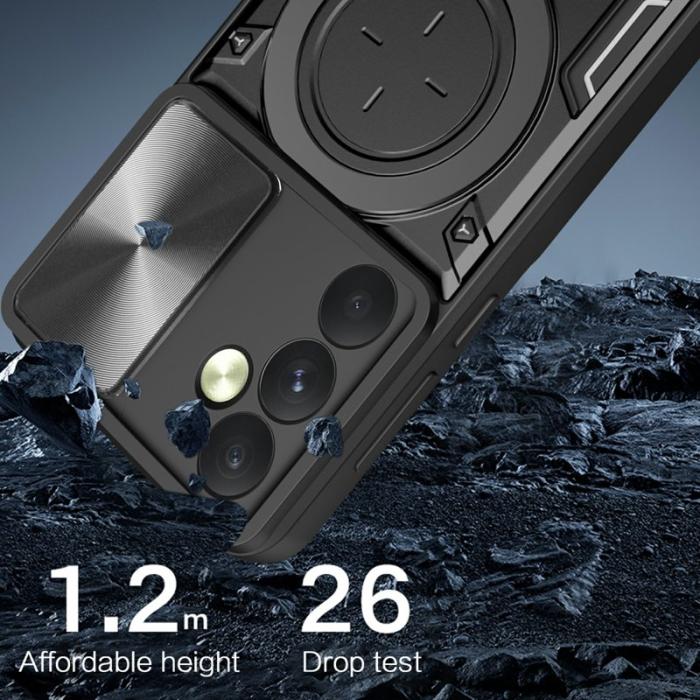 OEM - Samsung Galaxy A35 5G Skal Kickstand Armor TPU+PC Skydd - Lila