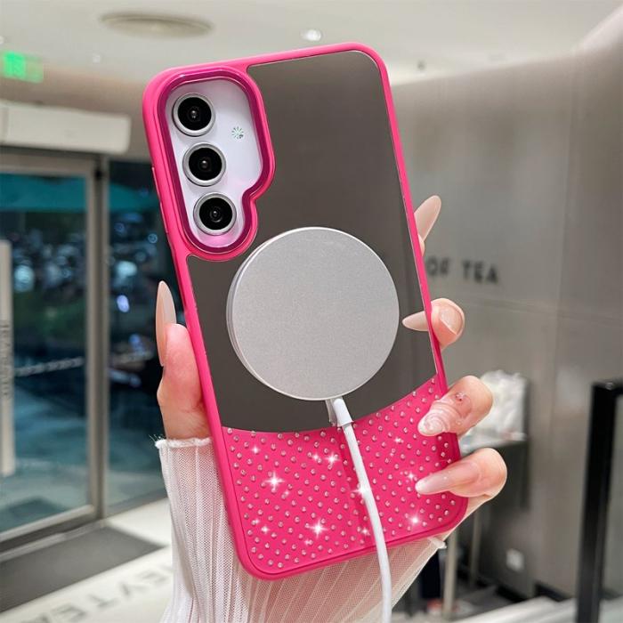 OEM - Samsung Galaxy A35 5G Skal Magnetiskt TPU + PC Stötbeständig - Rosa