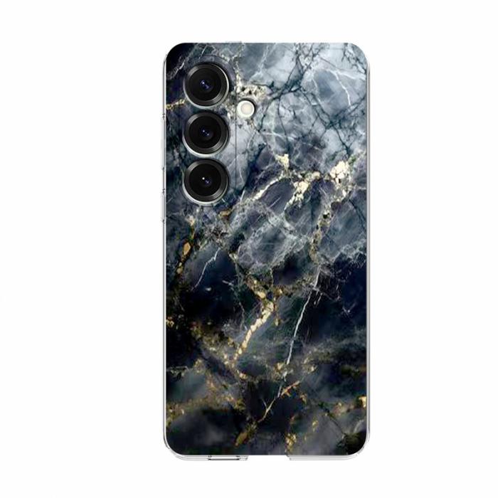 OEM - Samsung Galaxy A35 5G Skal Marmortryck Mjuk TPU - Svart