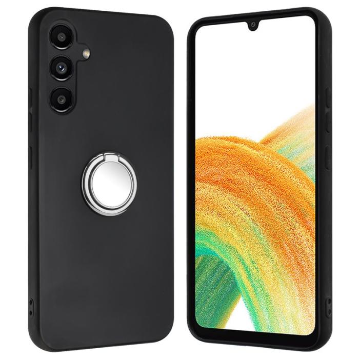 OEM - Samsung Galaxy A35 5G Skal Matte TPU Ringhållare - Silver